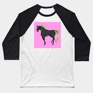 Black-green unicorn Baseball T-Shirt